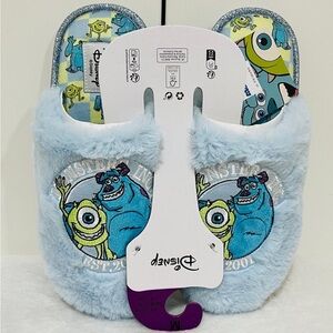 Disney Pixar Monsters Inc Sully and Mike Wazowski Fuzzy Slippers Size 7/8